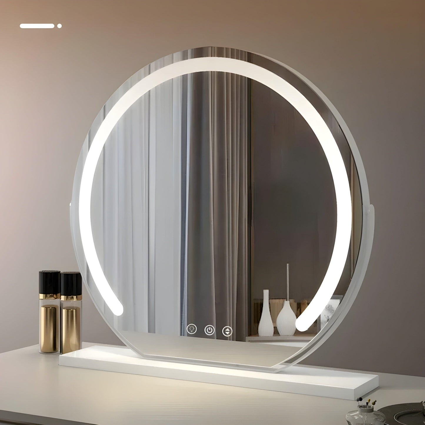 Bright LED Vanity Mirror with Adjustable Lighting