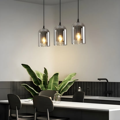 Elegant Double Glass Pendant Lamp
