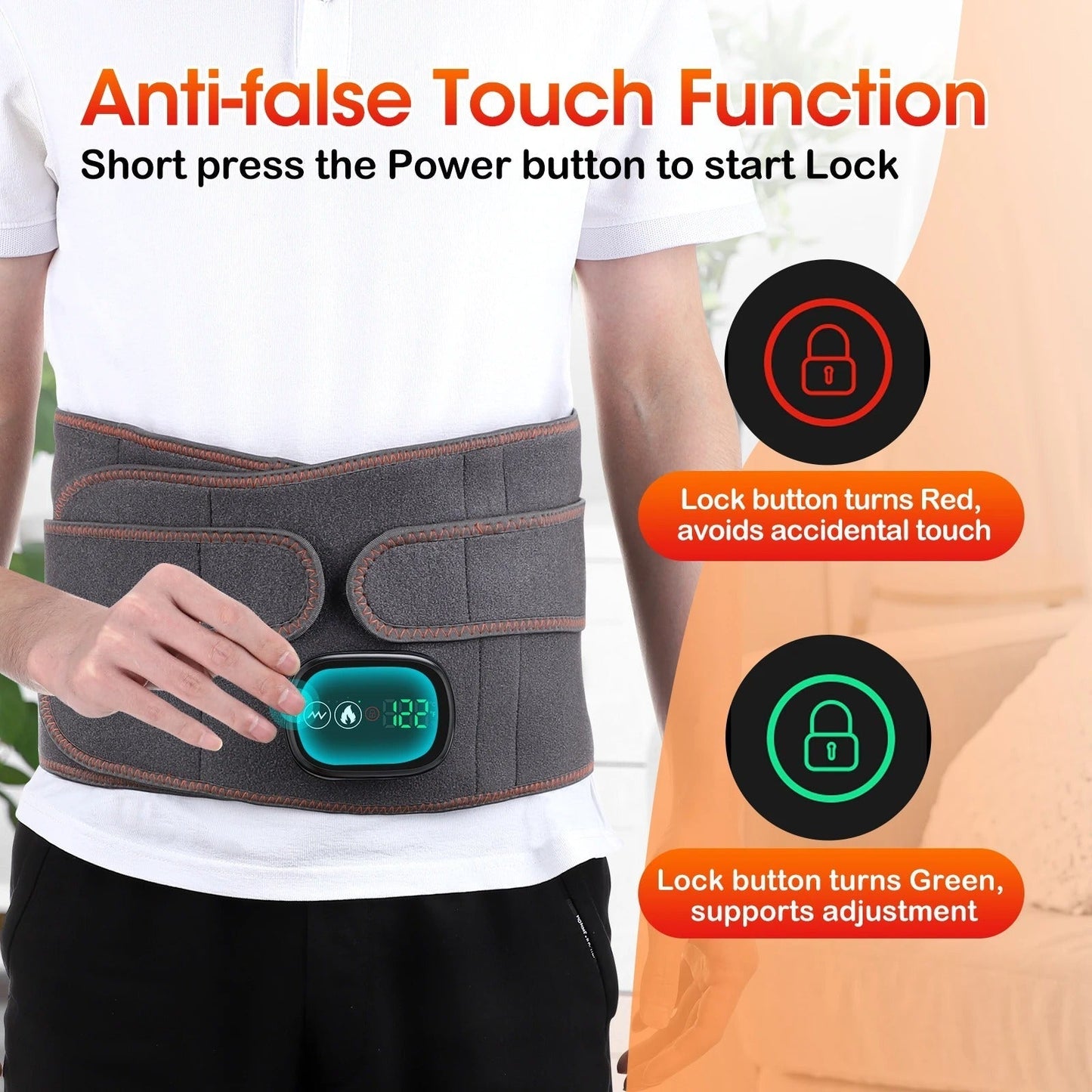 Warm Back Support for Lower Back Pain Relief