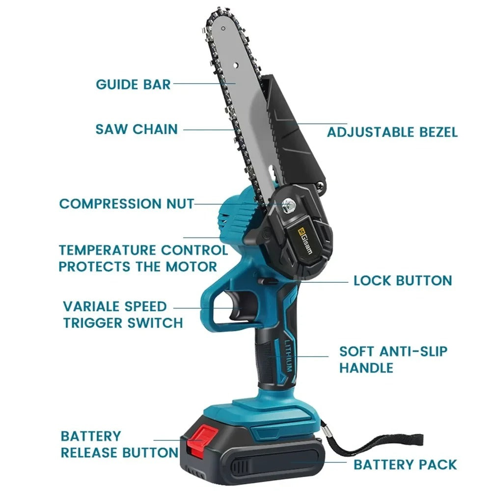Portable Electric Chainsaw for Easy Cutting