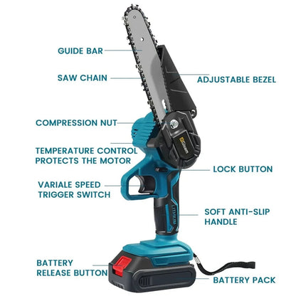 Portable Electric Chainsaw for Easy Cutting