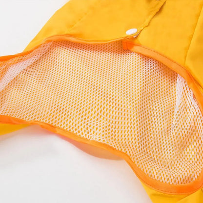 Cute Puppy Rain Coat with Reflective Safety Details