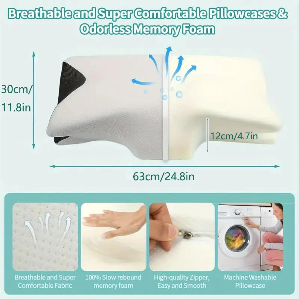 Contoured Supportive Travel Neck Pillow