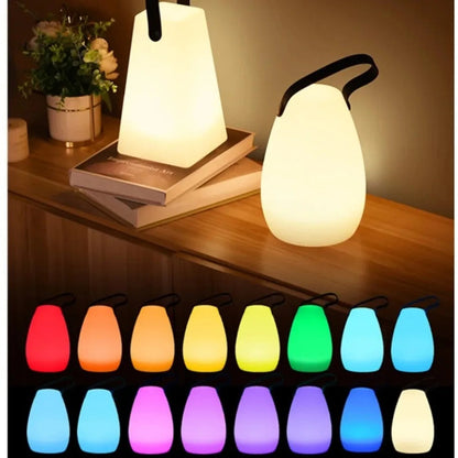 Compact Wireless LED Table Lamp with Remote