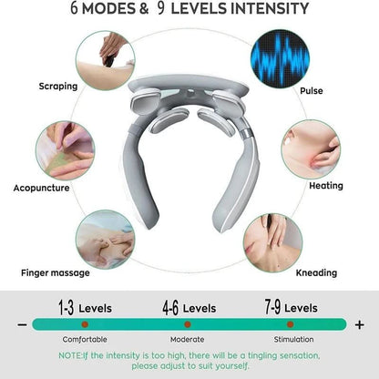 Relaxing 4-in-1 Neck Massager with Heat Therapy