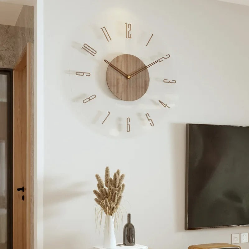 Simple Natural Wood Clock