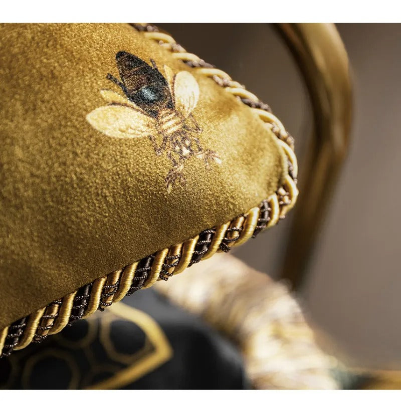 Affordable Gold Pillowcase with Bee Pattern