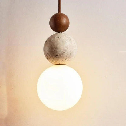 Natural Stone Pendant Light Fixture