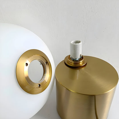 Stylish Glass Globe Desk Lamp