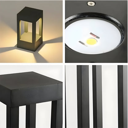 Outdoor Solar Powered Aluminum Garden Lamp