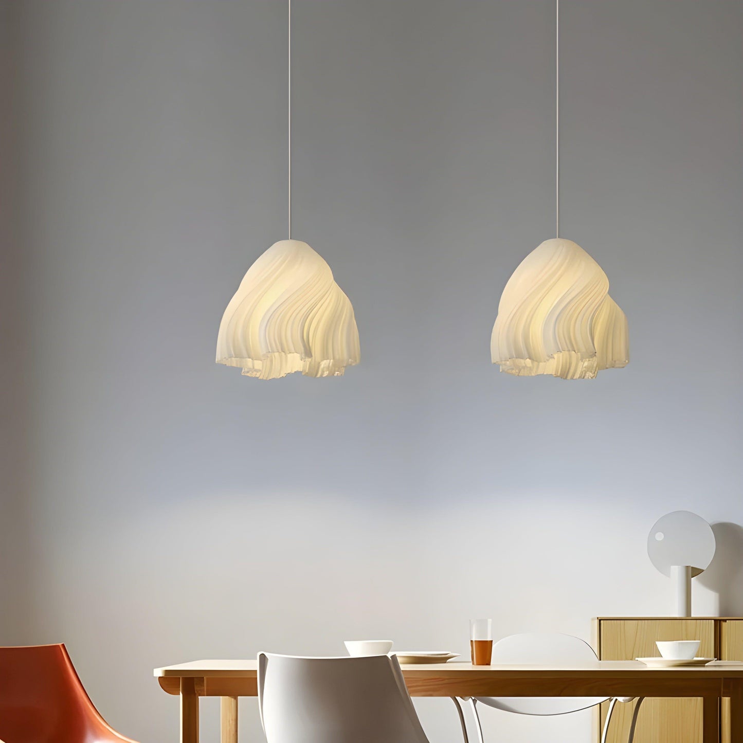 Beautiful 3D Printed Floral Pendant Lamp
