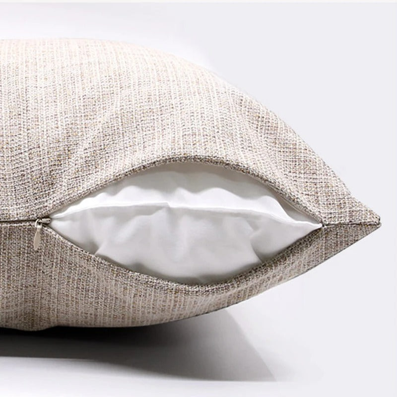 Luxurious Cotton Cushion Cover with Colorful Tassels