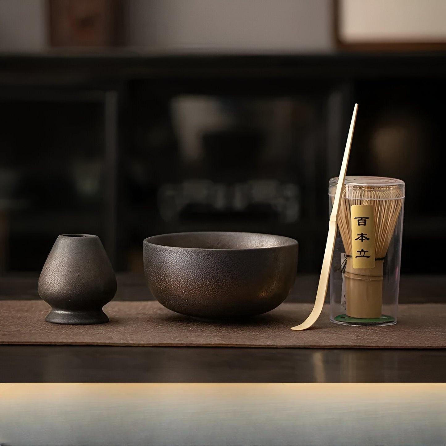 Traditional Green Tea Ceramic Set 4 Piece