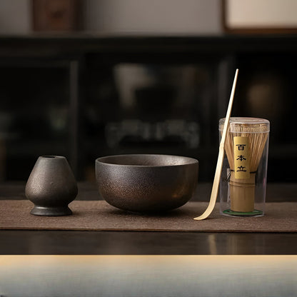 Traditional Green Tea Ceramic Set 4 Piece