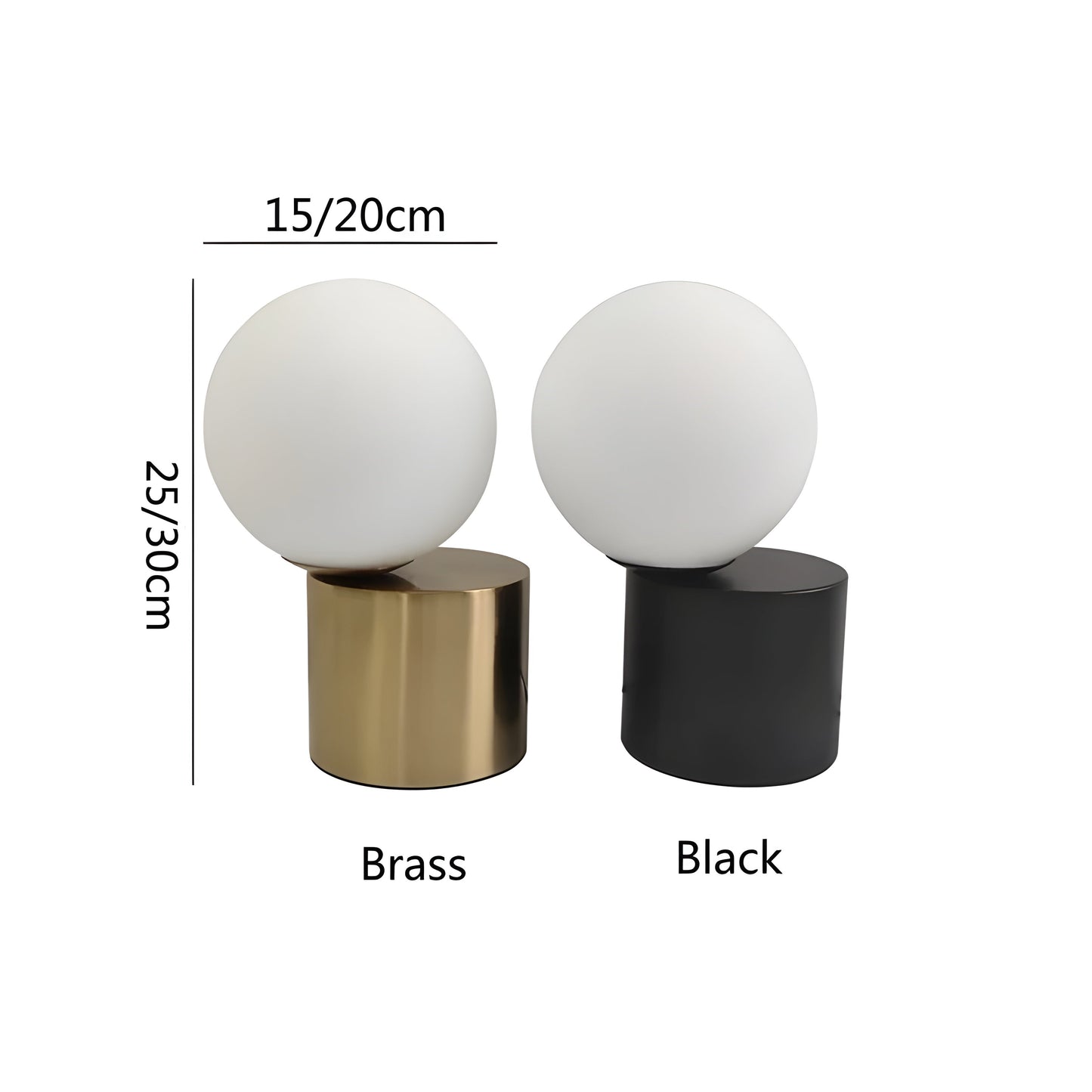 Stylish Glass Globe Desk Lamp