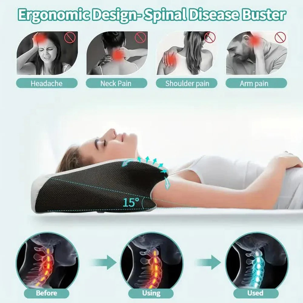 Contoured Supportive Travel Neck Pillow