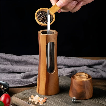 Classic Wooden Spice Mill Set