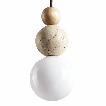 Natural Stone Pendant Light Fixture - Cofik