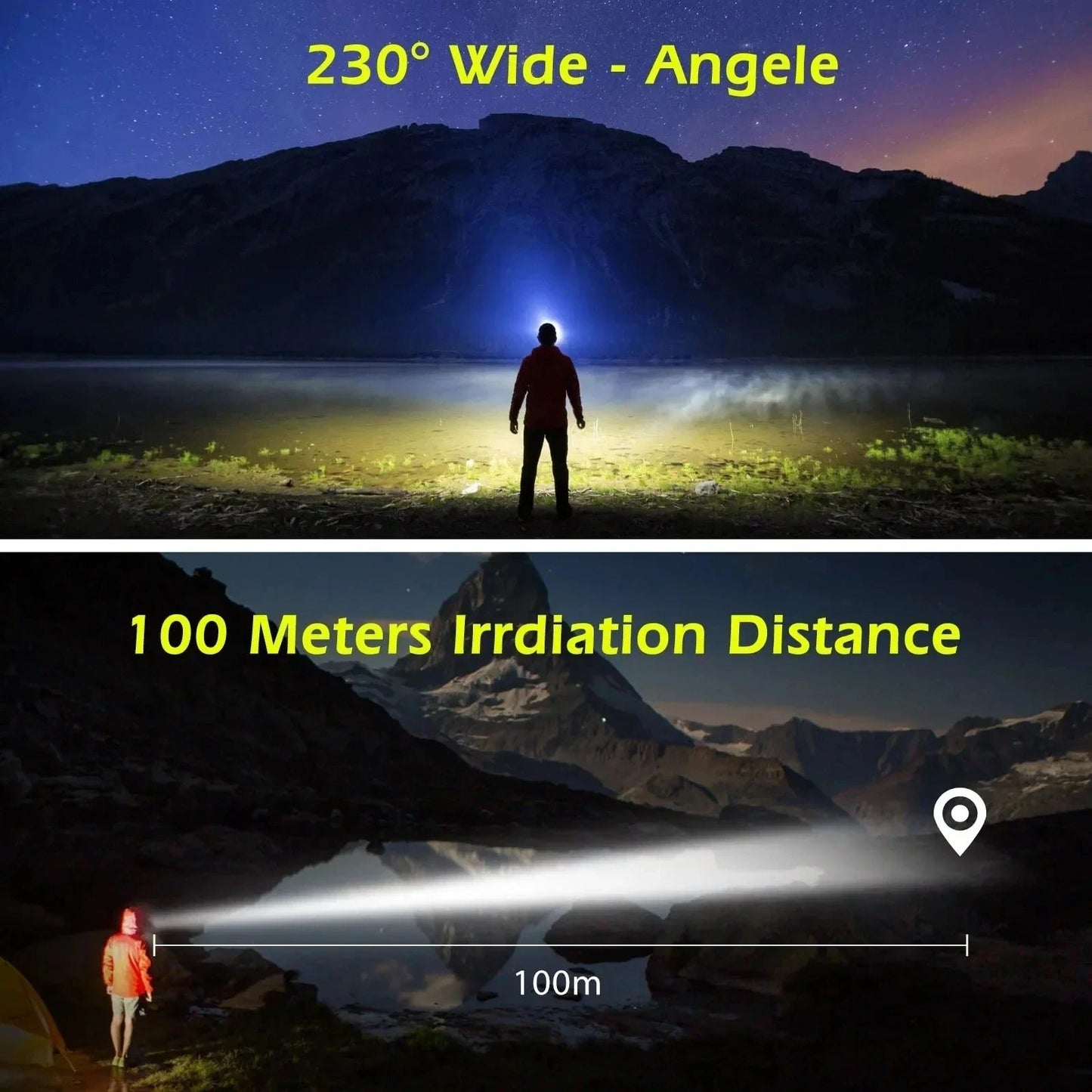 Waterproof LED Headlight for Running Hiking