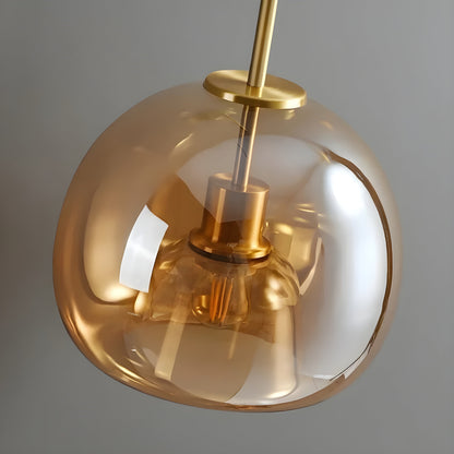 Sleek Glass Ceiling Lamp