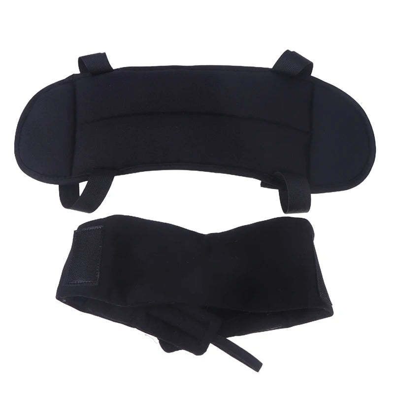 Soft Travel Neck Pillow Set with Eye Mask & Strap