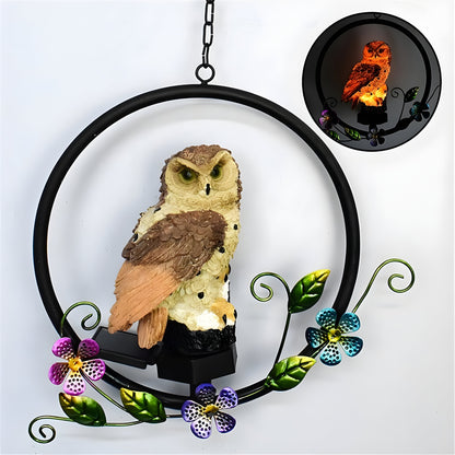 Outdoor Solar Owl Pendant Light - Cofik