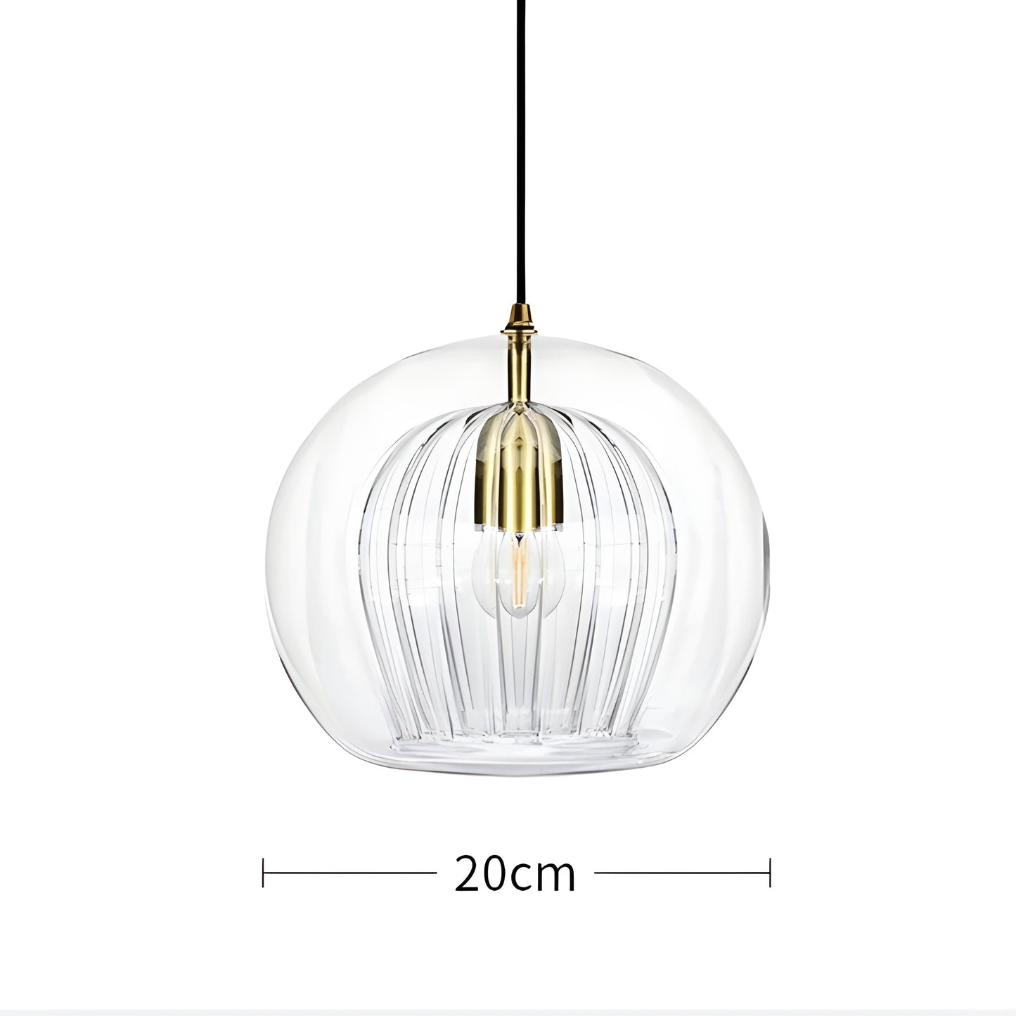 Elegant Glass Drop Pendant Lamp