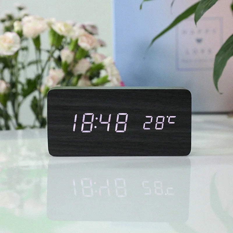 Simple Wooden LED Wrist Watch