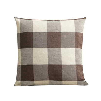 Classic Plaid Home Cushion Cover