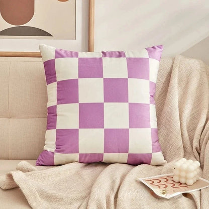 Modern Checkered Pillow – Chic Home Decor Accent