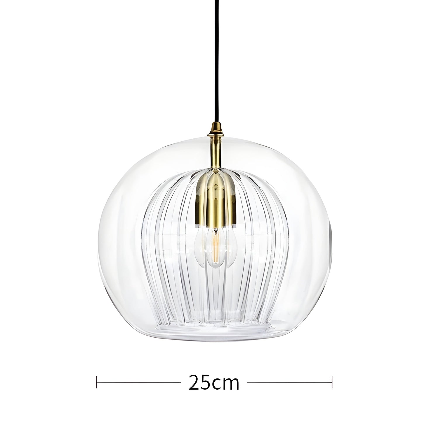 Elegant Glass Drop Pendant Lamp