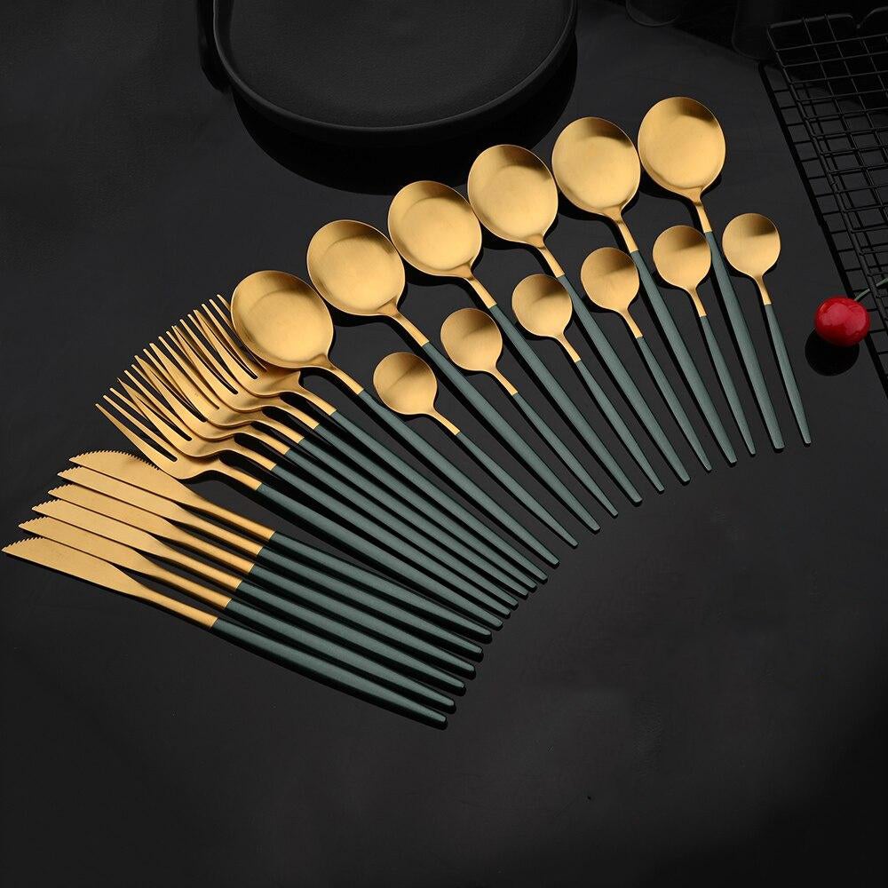 Luxury Golden Flatware Set - Cofik