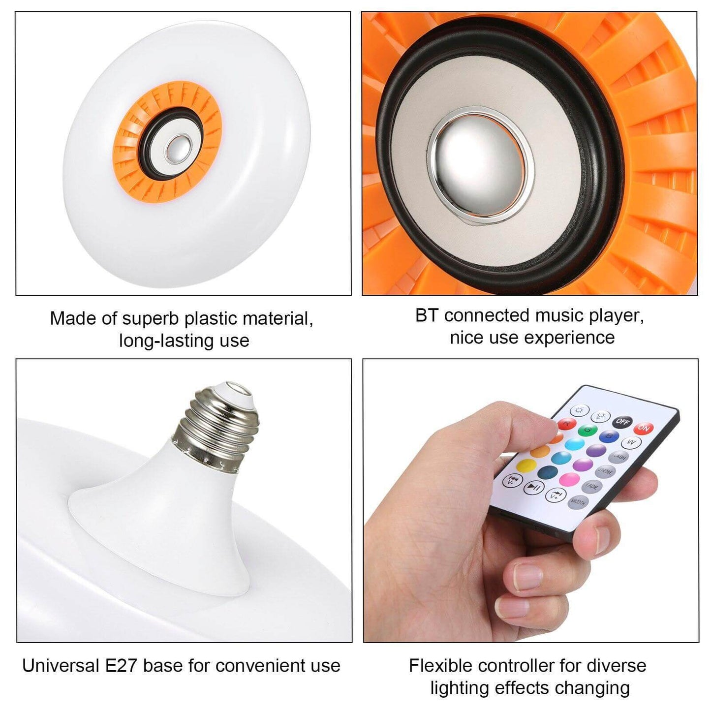 Smart LED Wireless Music Ceiling Lamp