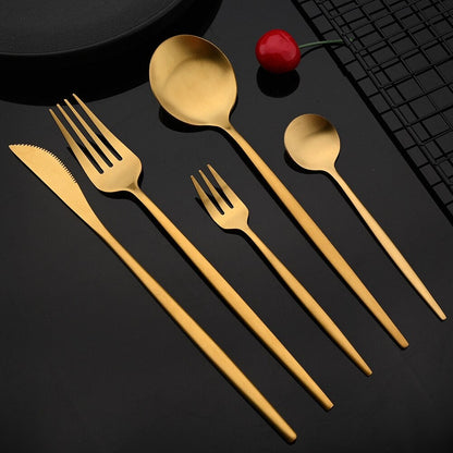 Luxury Golden Flatware Set