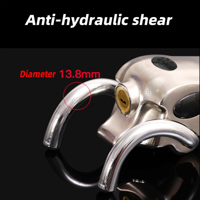Compact Car Steering Wheel Lock with Alarm System