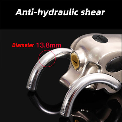 Compact Car Steering Wheel Lock with Alarm System