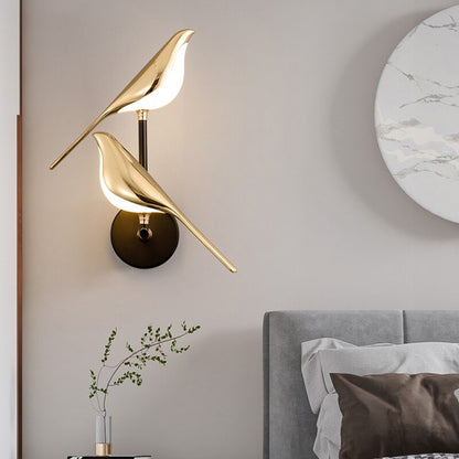 Colorful Outdoor LED Bird Wall Light