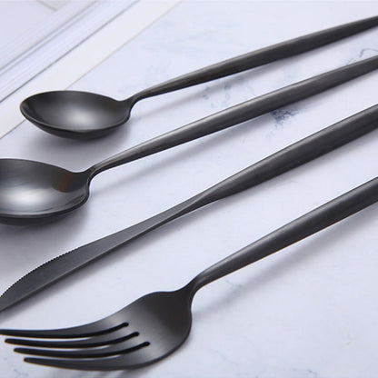 Simple Elegant Stainless Steel Cutlery Set