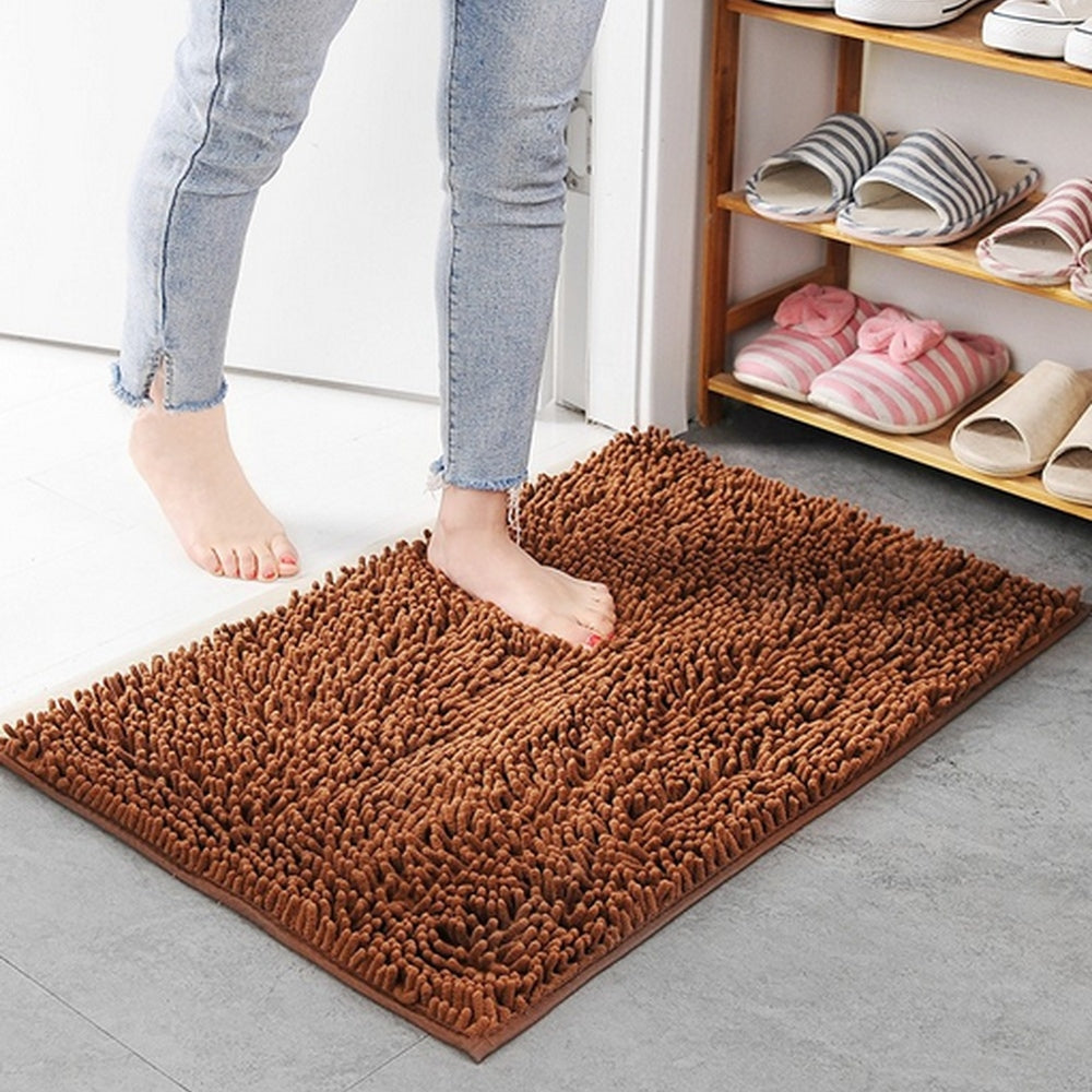 Mavi Soft Chenille Bath Mat
