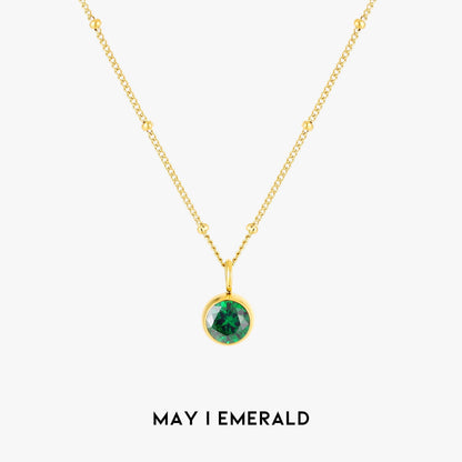 Gemstone Personalized Chain Necklace