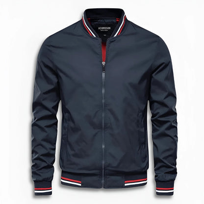Men's Casual Transition Jacket with Water-Repellent Surface & Stand-Up Collar | Charly