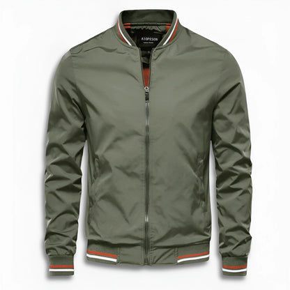 Men's Casual Transition Jacket with Water-Repellent Surface & Stand-Up Collar | Charly