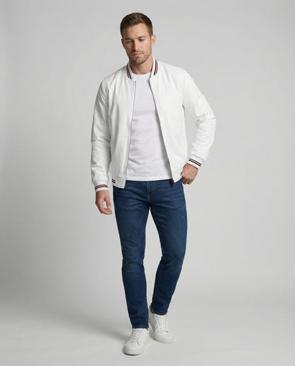 Men's Casual Transition Jacket with Water-Repellent Surface & Stand-Up Collar | Charly