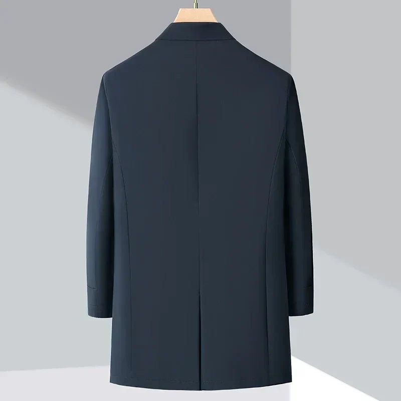 Men's Down-Filled Trench Coat – Timeless and Warm for Everyday Wear