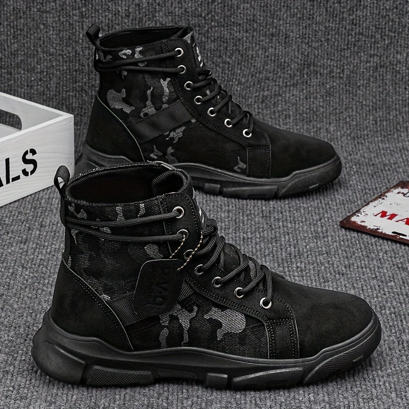 Men's Durable All-Terrain Camo Tactical Boots