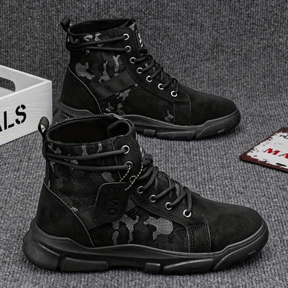 Men's Durable All-Terrain Camo Tactical Boots