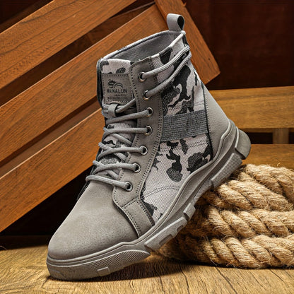 Men's Durable All-Terrain Camo Tactical Boots