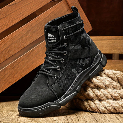 Men's Durable All-Terrain Camo Tactical Boots