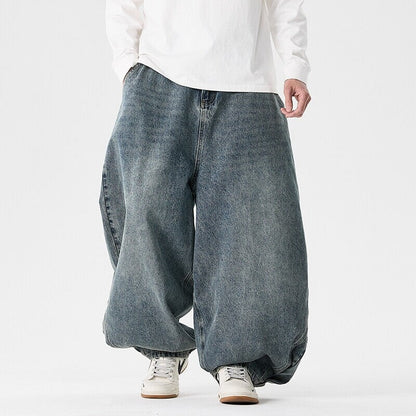 Men's Extra Wide-Leg Baggy Drop-Crotch Balloon Jeans