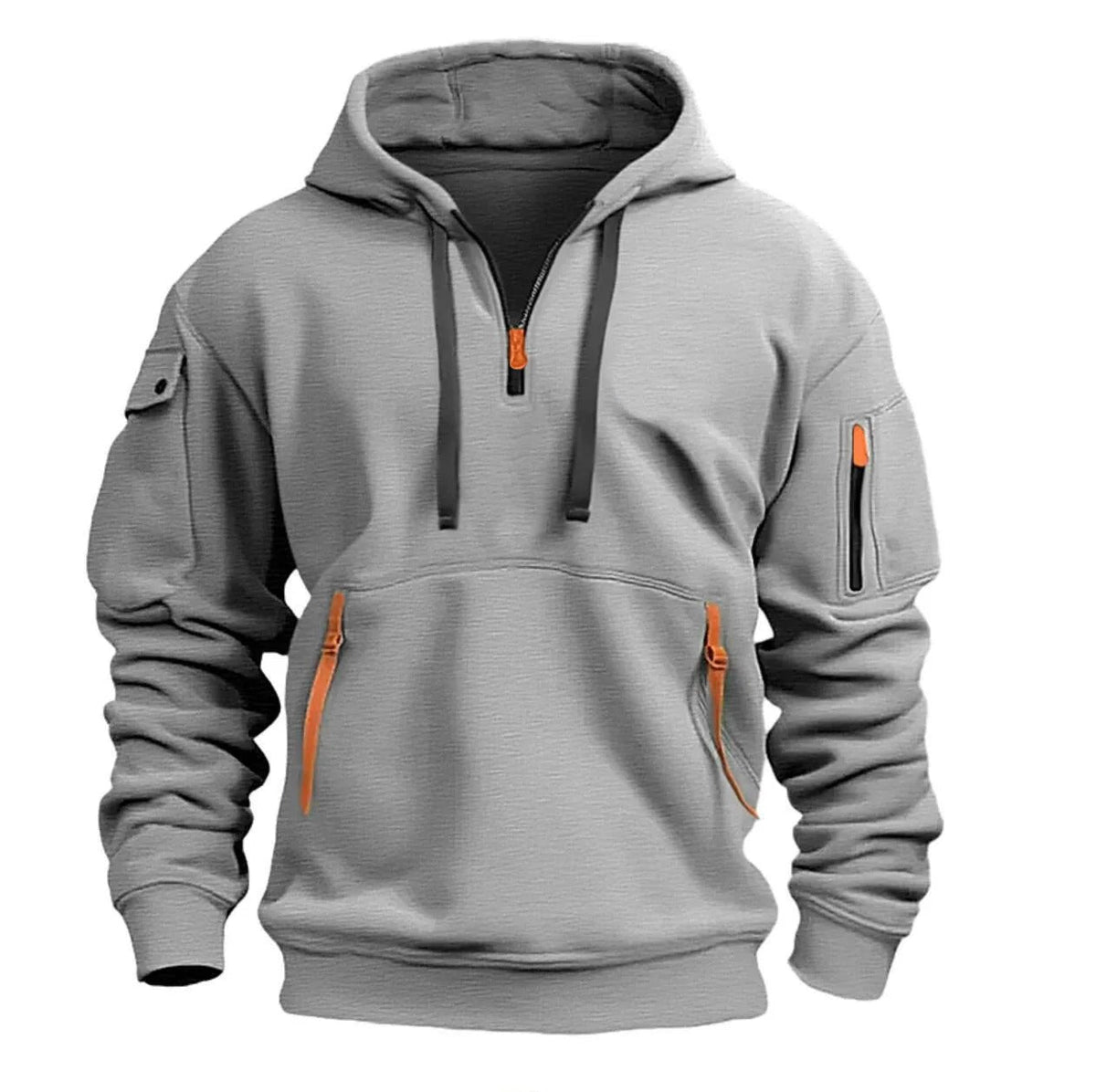 Men's Hoodie with Multiple Pockets